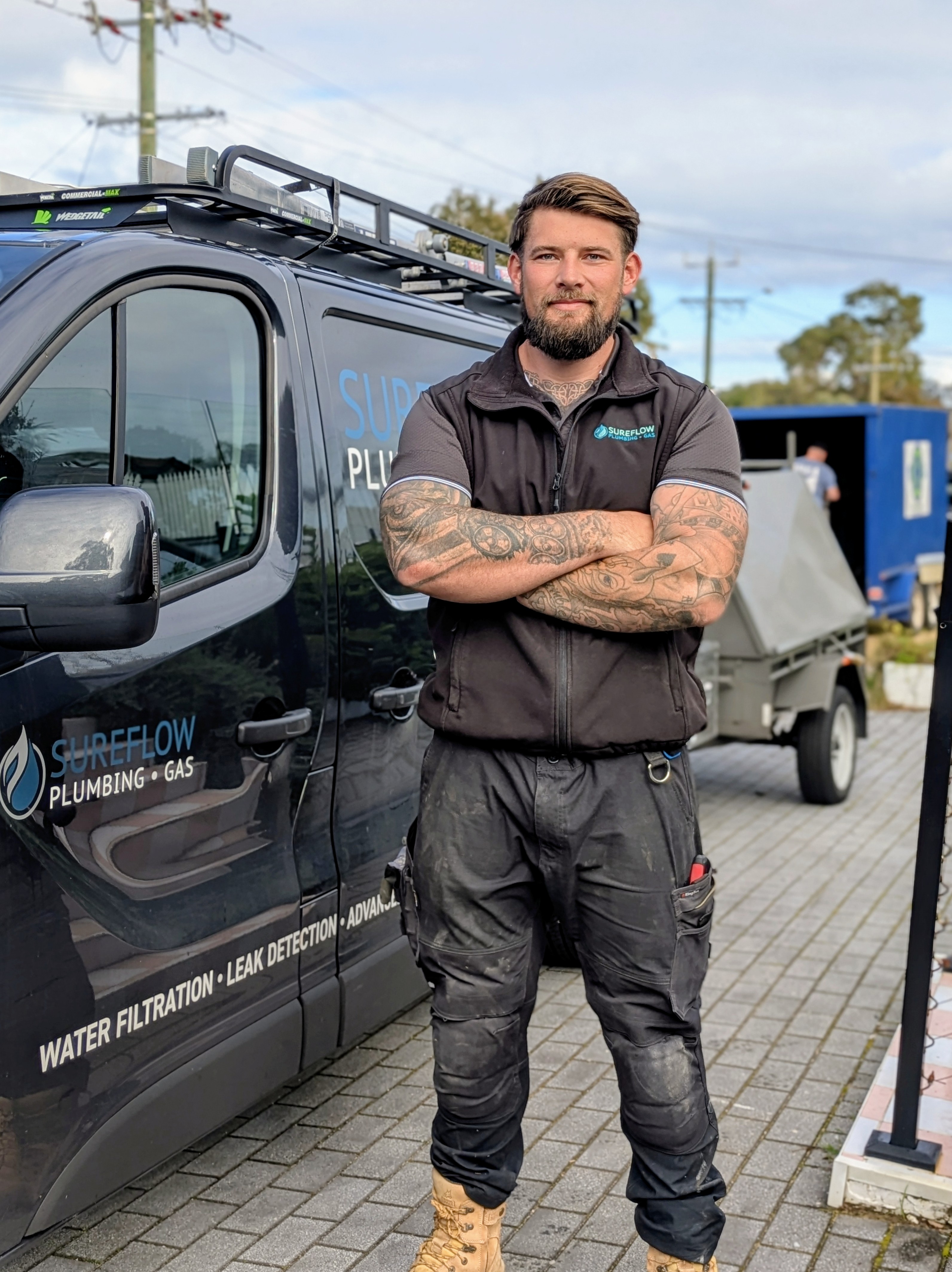 Blake, apprentice plumber at Sureflow Plumbing