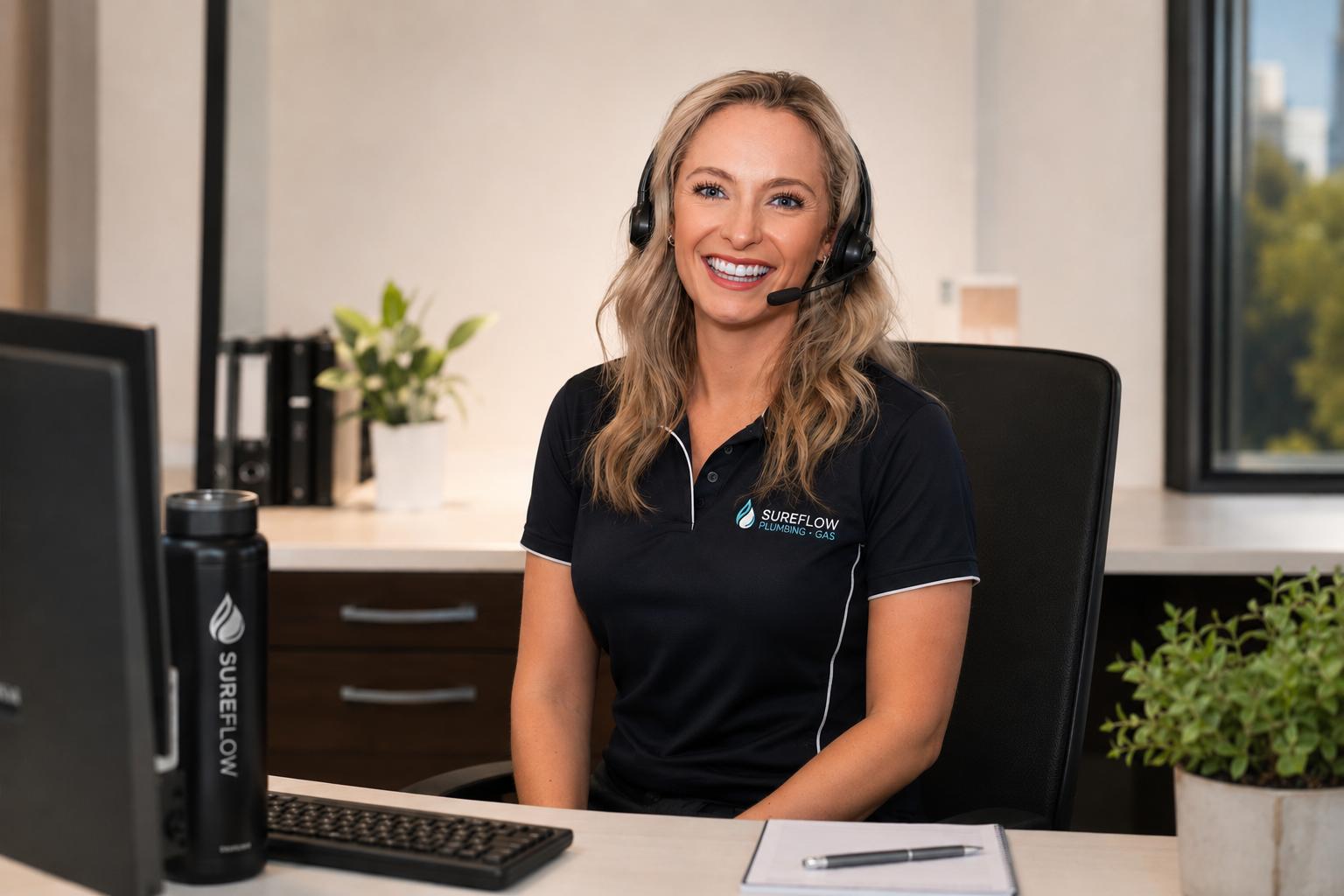Natalie, who runs scheduling, finance and team coordination at Sureflow Plumbing