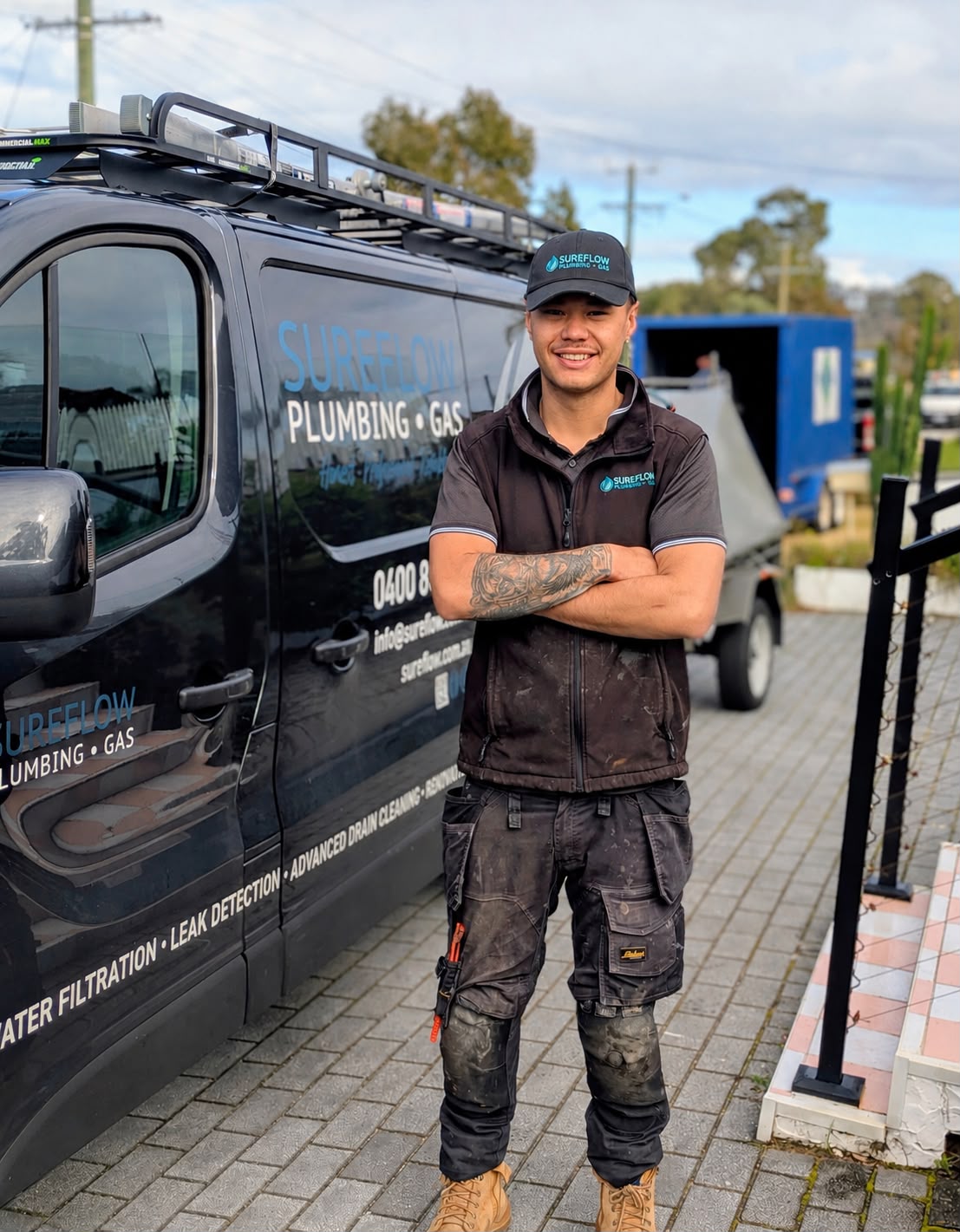 Zac, apprentice plumber at Sureflow Plumbing